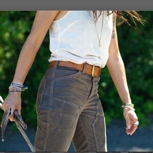 GN.05 WAXED CANVAS FITTED WORK PANT - BLACK